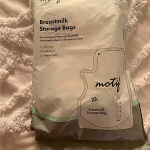 Breastmilk Storage Bags - White and Gray